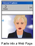 Paste into a web page